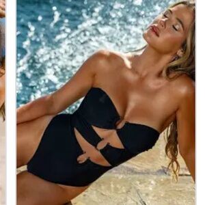 Cupshe Black One-Piece Swimsuit